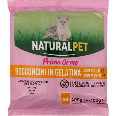 Naturalpet - Kitten Gusti Terra - Pollo - Cibo Umido per Gatti Naturalpet - Kitten Gusti Terra - Pollo - Cibo Umido per Gatti