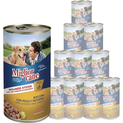 Migliorcane Dog Adult Bocconi con Pollo e Tacchino 1250 gr Migliorcane Dog Adult Bocconi con Pollo e Tacchino 1250 gr