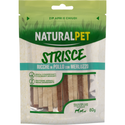 Naturalpet Doggy Snacks Sandwich Pollo/Merluzzo 80 gr Naturalpet Doggy Snacks Sandwich Pollo/Merluzzo 80 gr