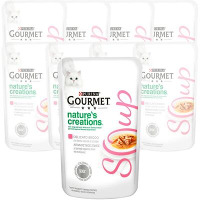 Gourmet Nature's Creation Soup Cat Adult Tonno&Acciughe; 40 gr Gourmet Nature's Creation Soup Cat Adult Tonno&Acciughe; 40 gr