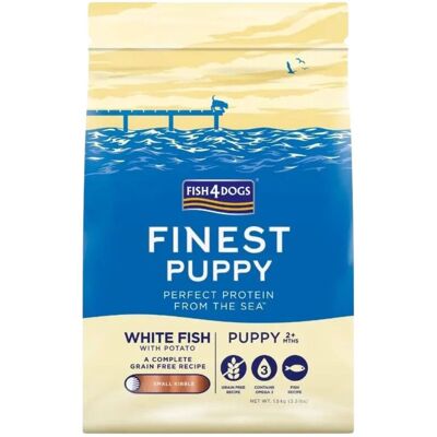 Fish4Dogs Finest Dog Puppy - Pesce bianco - 1,5 kg - Senza cereali - Cibo per cani Fish4Dogs Finest Dog Puppy - Pesce bianco - 1,5 kg - Senza cereali - Cibo per cani