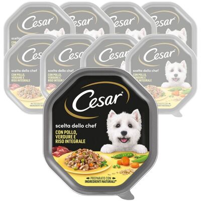 Cibo per cani Cesar - Pollo, Riso & Verdure - 150g Cibo per cani Cesar - Pollo, Riso & Verdure - 150g