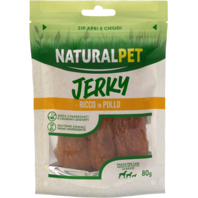 Naturalpet Doggy Snacks Jerky Pollo 80 gr Naturalpet Doggy Snacks Jerky Pollo 80 gr