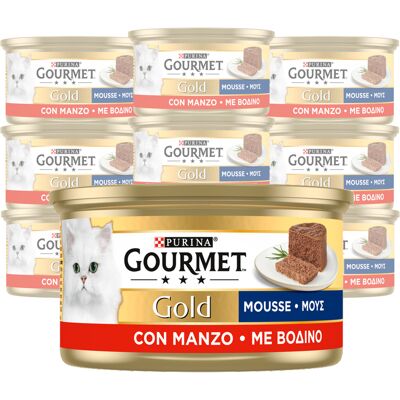 Gourmet Gold Cat Adult Mousse con Manzo 85 gr Gourmet Gold Cat Adult Mousse con Manzo 85 gr