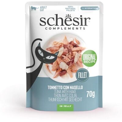 Schesir Cat Tonnetto con Nasello 70 gr Schesir Cat Tonnetto con Nasello 70 gr