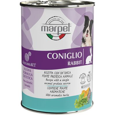 MARPET Aequilibriavet Cibo Umido per Cani Coniglio 400g - Cibo per Cani MARPET Aequilibriavet Cibo Umido per Cani Coniglio 400g - Cibo per Cani