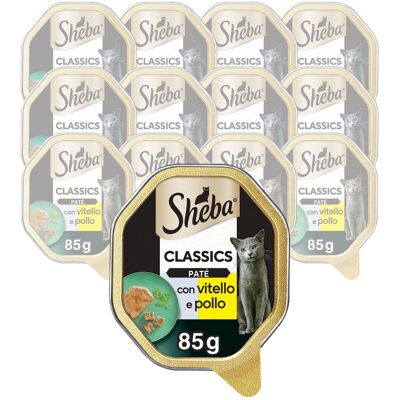 Sheba Cat Patè Classics Vitello e Pollo 85 gr Sheba Cat Patè Classics Vitello e Pollo 85 gr