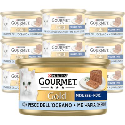 Gourmet Gold Cat Adult Mousse con Pesce dell'Oceano 85 gr Gourmet Gold Cat Adult Mousse con Pesce dell'Oceano 85 gr