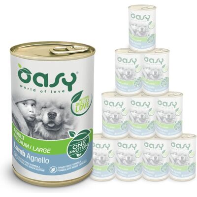 Oasy Cibo Umido Agnello - Monoproteico per Cani Med/Grandi Oasy Cibo Umido Agnello - Monoproteico per Cani Med/Grandi