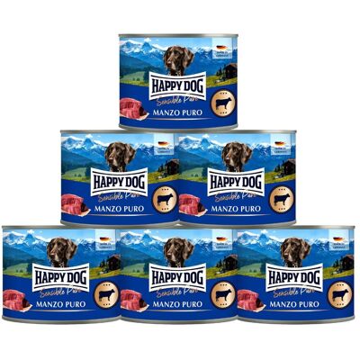 Happy Dog Sensible Pure Manzo Puro 200 gr Happy Dog Sensible Pure Manzo Puro 200 gr