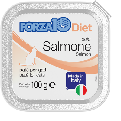 Forza10 Cibo Umido al Salmone per Gatti - Dieta Completa a Basso Contenuto di Cereali - Islanda Forza10 Cibo Umido al Salmone per Gatti - Dieta Completa a Basso Contenuto di Cereali - Islanda