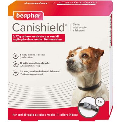 Beaphar Canishield Collare antiparassitario cane tg S/M Beaphar Canishield Collare antiparassitario cane tg S/M