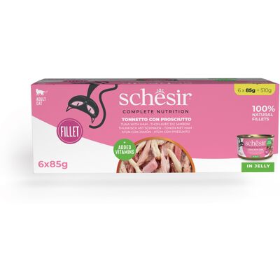 Schesir Cat Tonnetto con Prosciutto 6x85 gr Schesir Cat Tonnetto con Prosciutto 6x85 gr