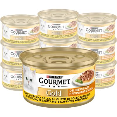 Cibo per gatti Gourmet Gold - Delizie in Salsa - 85g Cibo per gatti Gourmet Gold - Delizie in Salsa - 85g