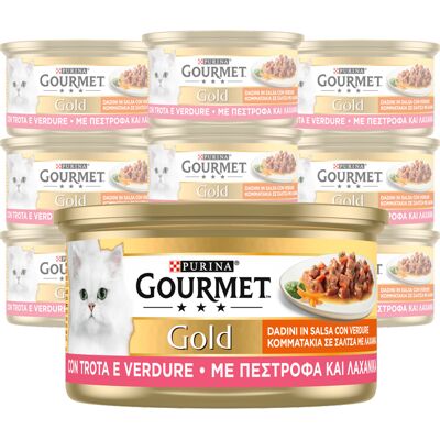 Gourmet Gold Cibo per Gatti Adulti Trota e Verdure Gourmet Gold Cibo per Gatti Adulti Trota e Verdure
