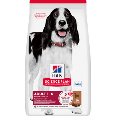 Hill's Science Plan Dog Adult Medium con Agnello e Riso 2,5 kg Hill's Science Plan Dog Adult Medium con Agnello e Riso 2,5 kg