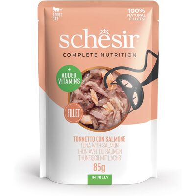 Schesir Cat Adult Tonnetto con Salmone 85 gr Schesir Cat Adult Tonnetto con Salmone 85 gr