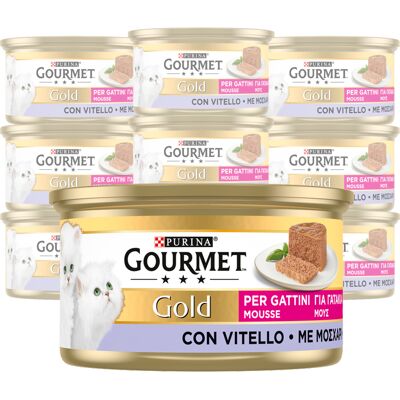 Gourmet Gold Cat Kitten Mousse con Vitello 85 gr Gourmet Gold Cat Kitten Mousse con Vitello 85 gr