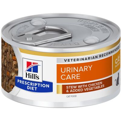 Hill's Prescription Diet Cat c/d Multicare Urinary Care Spezzatino con Pollo e Verdure 82 gr Hill's Prescription Diet Cat c/d Multicare Urinary Care Spezzatino con Pollo e Verdure 82 gr