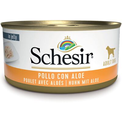 Schesir Dog Pollo con Aloe 150 gr Schesir Dog Pollo con Aloe 150 gr
