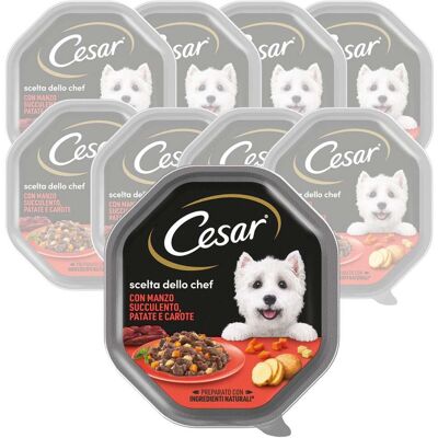 Cesar Dog Adult Scelta dello Chef con Manzo Patate e Carote 150 gr Cesar Dog Adult Scelta dello Chef con Manzo Patate e Carote 150 gr
