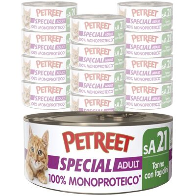 Petreet Cat 100% Monoproteico Tonno con fagiolini 60 gr Petreet Cat 100% Monoproteico Tonno con fagiolini 60 gr