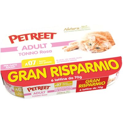 Petreet Cat Tonno rosa con patate 6 x 70 gr Petreet Cat Tonno rosa con patate 6 x 70 gr