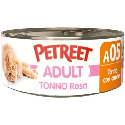 Petreet Cat Tonno rosa Tonno con carote 70 gr Petreet Cat Tonno rosa Tonno con carote 70 gr