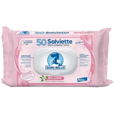 Sano e Bello Salviette Balsamo 50 pz Sano e Bello Salviette Balsamo 50 pz