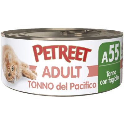 Petreet Cat Tonno del pacifico Tonno con fagiolini 70 gr Petreet Cat Tonno del pacifico Tonno con fagiolini 70 gr