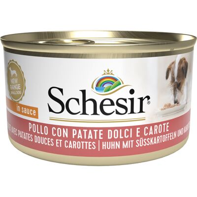 Schesir Cane Pollo Patate Dolci Carote 85g - Cibo per cani Schesir Cane Pollo Patate Dolci Carote 85g - Cibo per cani