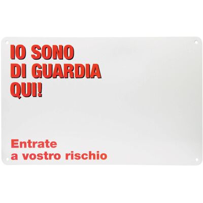 Targa Bianca Camon per Cane - 30x22,5 cm - Segnale Targa Bianca Camon per Cane - 30x22,5 cm - Segnale