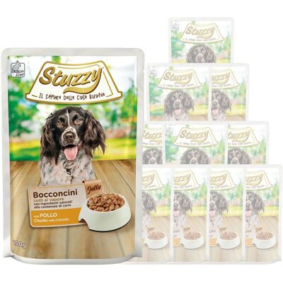 Cibo umido per cani Stuzzy - Pollo, Pesce, Vitello - Dieta completa Cibo umido per cani Stuzzy - Pollo, Pesce, Vitello - Dieta completa