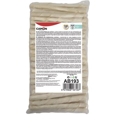 Camon - Twist Pelle Bovina - 9/10 mm x 125 mm - Snack per cani Camon - Twist Pelle Bovina - 9/10 mm x 125 mm - Snack per cani