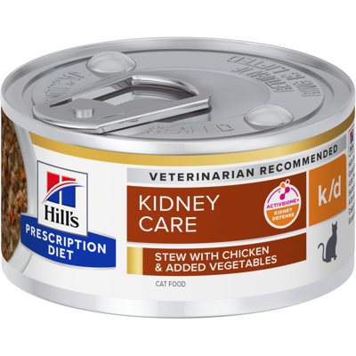 Hill's Prescription Diet Cat k/d Spezzatino con Pollo e verdure 82 gr. Hill's Prescription Diet Cat k/d Spezzatino con Pollo e verdure 82 gr.