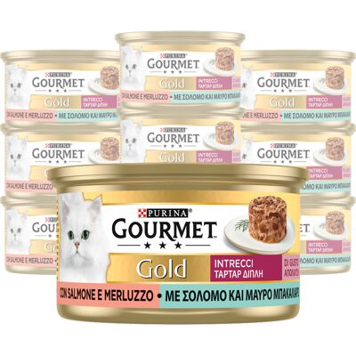 Gourmet Gold Cibo per Gatti Salmone & Merluzzo 85g - Cibo per gatti Gourmet Gold Cibo per Gatti Salmone & Merluzzo 85g - Cibo per gatti