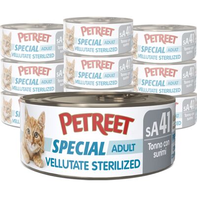 Petreet Vellutate Cat Sterilized Tonno con surimi aroma granchio 70 gr sA41 Petreet Vellutate Cat Sterilized Tonno con surimi aroma granchio 70 gr sA41