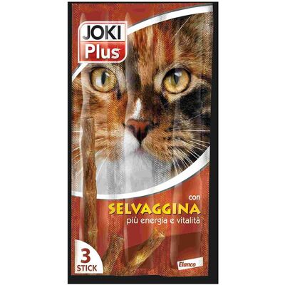 Elanco Joki Plus Snack Gatto - Selvaggina - Pack da 3 Elanco Joki Plus Snack Gatto - Selvaggina - Pack da 3