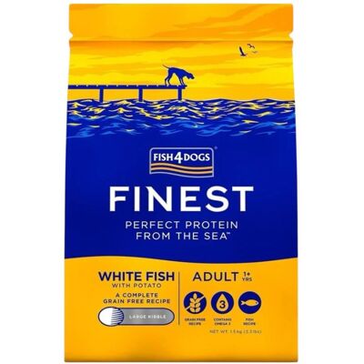 Fish4Dogs - Finest Dog Adult Large Pesce Bianco - cibo per cani Fish4Dogs - Finest Dog Adult Large Pesce Bianco - cibo per cani