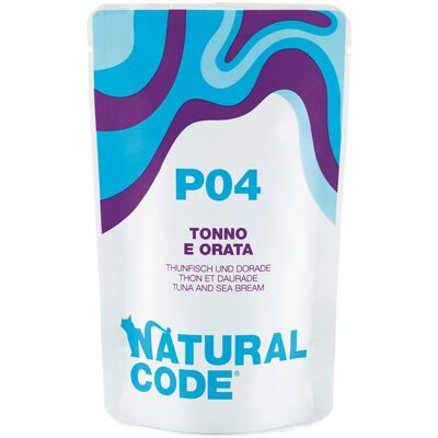 Natural Code Cat Tonno e Orata busta 70g Natural Code Cat Tonno e Orata busta 70g