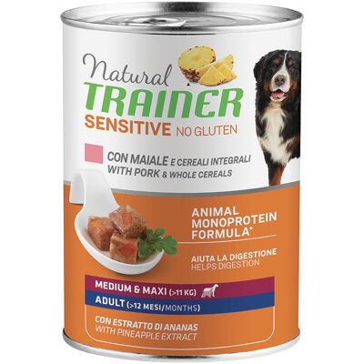 Alimento umido Natural Trainer Sensitive Senza Glutine - 400G Alimento umido Natural Trainer Sensitive Senza Glutine - 400G