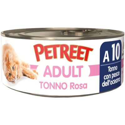 Petreet Cat Tonno rosa Tonno con pesce dell'oceano 70 gr Petreet Cat Tonno rosa Tonno con pesce dell'oceano 70 gr