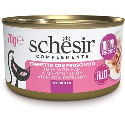 Schesir Cat Tonnetto con Prosciutto in brodo 70 gr Schesir Cat Tonnetto con Prosciutto in brodo 70 gr