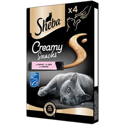 Sheba Creamy Cat Snack Salmone 4 x 12 gr Sheba Creamy Cat Snack Salmone 4 x 12 gr