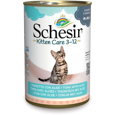 Schesir Cat Kitten Tonnetto con Aloe 140 gr Schesir Cat Kitten Tonnetto con Aloe 140 gr