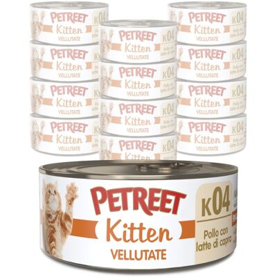 Petreet Cat Kitten Vellutate Pollo con latte di capra 60 gr Petreet Cat Kitten Vellutate Pollo con latte di capra 60 gr