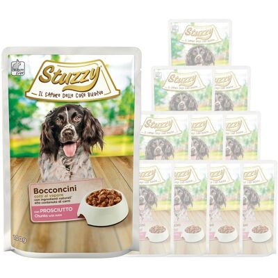 Stuzzy Dog Bocconcini con Prosciutto 100 gr Stuzzy Dog Bocconcini con Prosciutto 100 gr