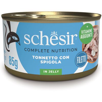 Schesir Complete Nutrition Gatto Tonno e Spigola jelly 85g Schesir Complete Nutrition Gatto Tonno e Spigola jelly 85g