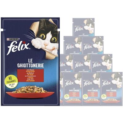 Felix Le Ghiottonerie Cat Adult Con Manzo 85 gr Felix Le Ghiottonerie Cat Adult Con Manzo 85 gr