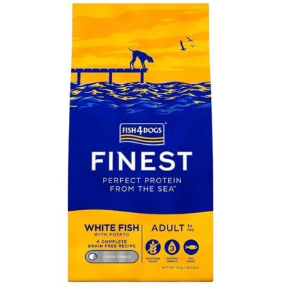Fish4Dogs - Finest Dog Adult White Fish - 12 kg - Dog Food Fish4Dogs - Finest Dog Adult White Fish - 12 kg - Dog Food